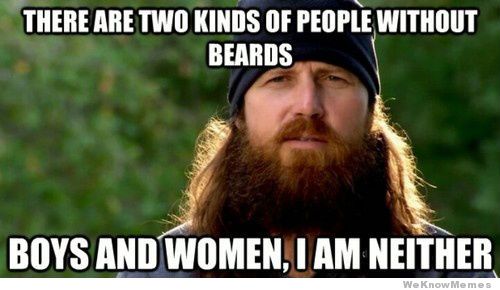 barbatii cu barba nu sunt mai tari